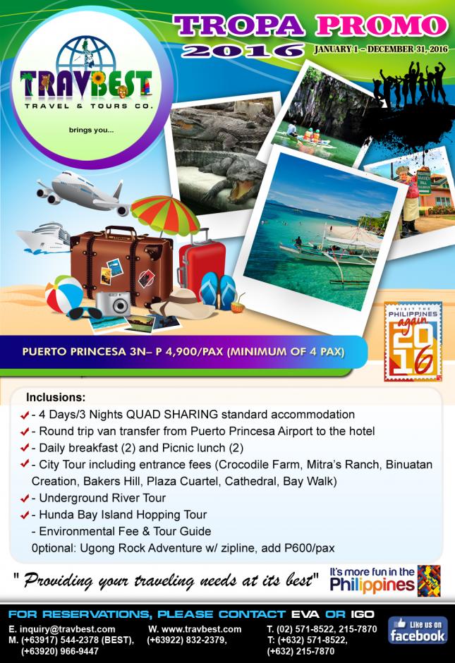 Puerto Princesa (4d3n) 4.9K